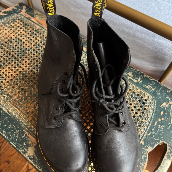 Dr. Martens Black Leather Boots - Picture 2 of 4
